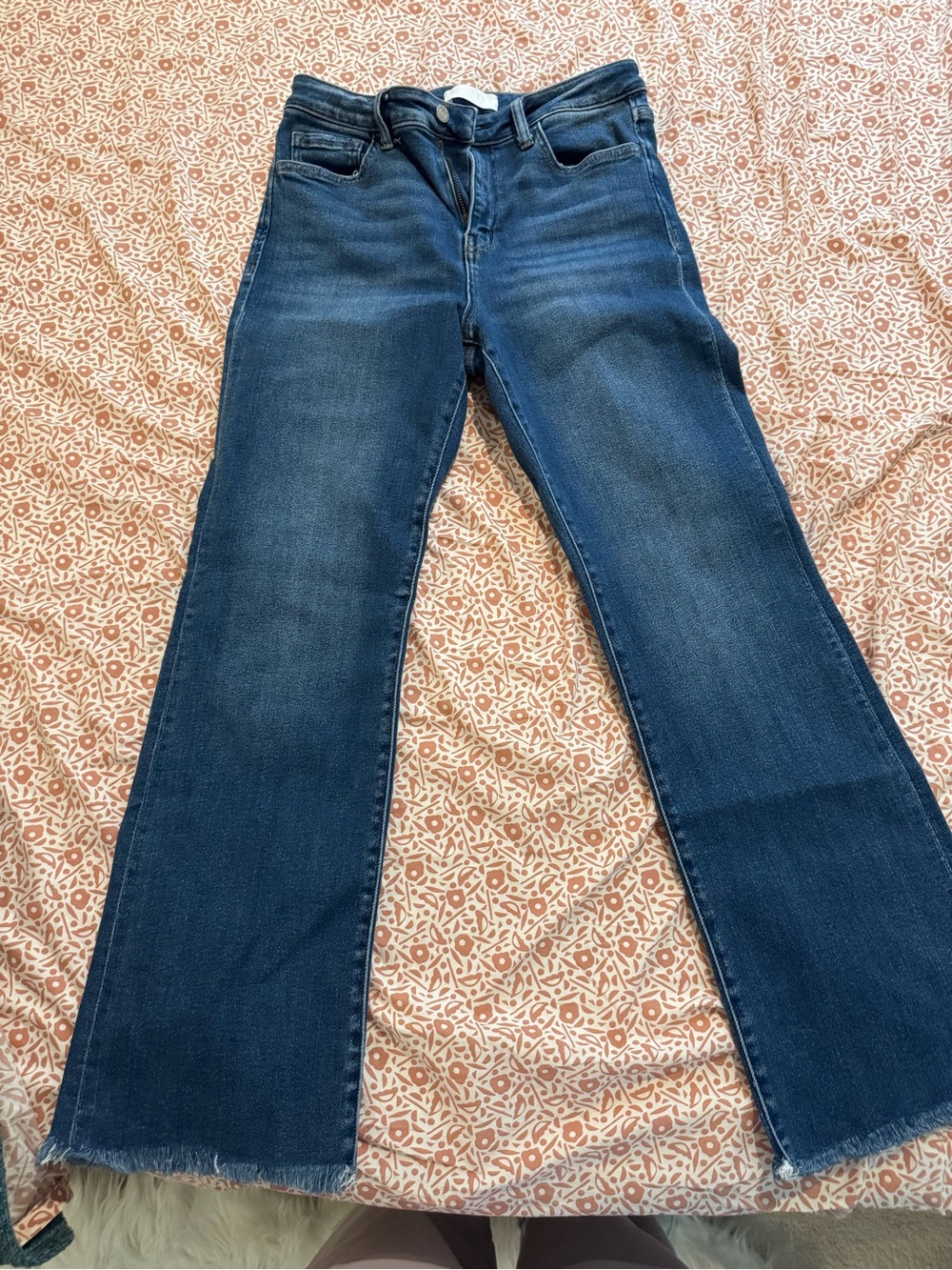 VERVET BY FLYING MONKEY Dark Blue Flare Jeans